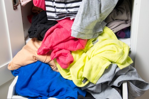Clean and organized space after flat clearance